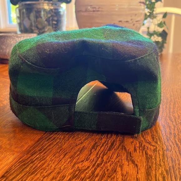 Decky Hat Co. Women’s Plaid Cap Hat Flannel Newsboy GI Cadet Army Trucker - Picture 3 of 3